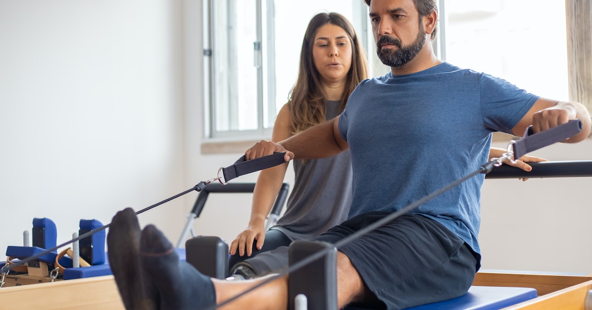 man doing exercise image